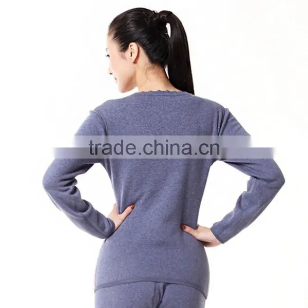 Top Brand 100% Cotton High Quality Men And Women Thermal Underwear Wool Warm Inside Jacquard Long John photo-5