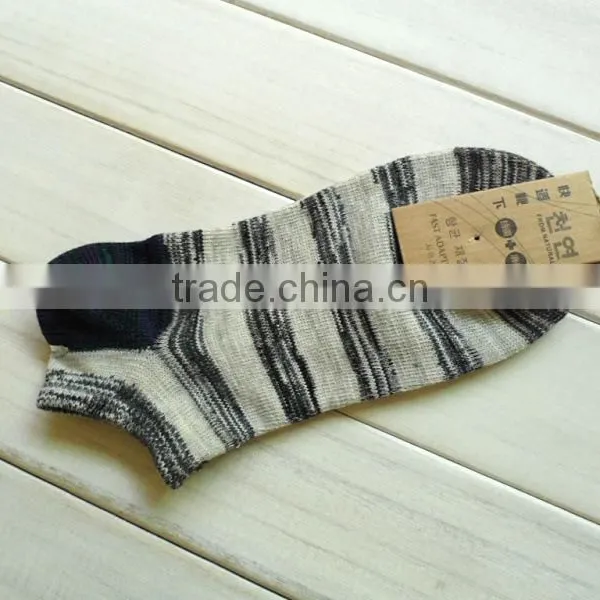 Show Socks Men Male Cotton Boat Happy Socks Non-Slip Invisible Stripes Geometric Socks No Show Slippers Meias photo-4