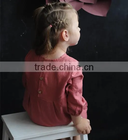 Children's Jumpsuit Linen Overalls Baby Romper Best Selling Products 2017 In USA photo-4
