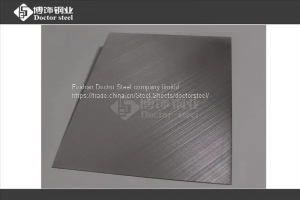 2B Face Wire Drawing by Manual,cross Hairline Stainless Steel Plate SUS 304 photo-2