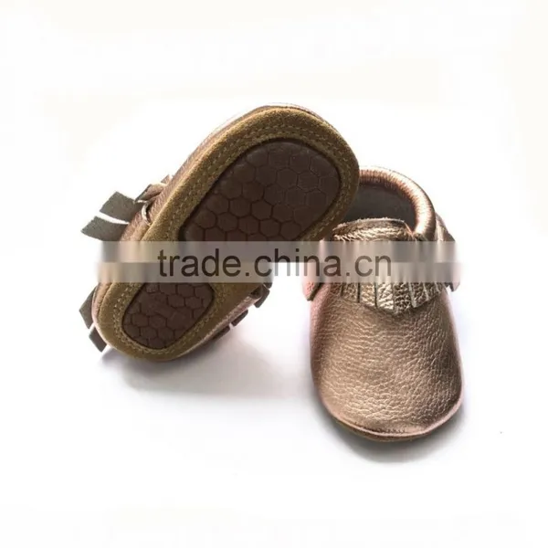 Wholesale Shoes Moccasins Soft Rubber Sole Baby Shoes photo-2