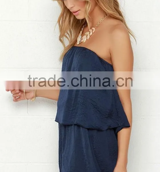 Strapless Flattering Adult Women Rompers and Jumpsuits With Tier photo-4