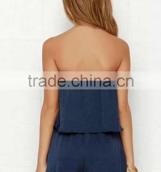 Strapless Flattering Adult Women Rompers and Jumpsuits With Tier photo-5