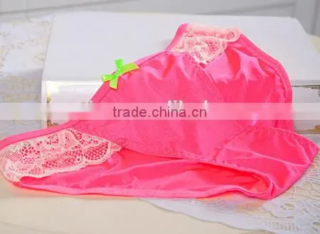 3/4 Cup Nylon & Lace Bra and Panties Set,two Hook-and-eye,back Closure photo-3