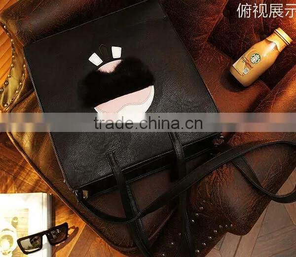 2015 Fashion Black Charming Bowling Lady Hand Bag photo-3