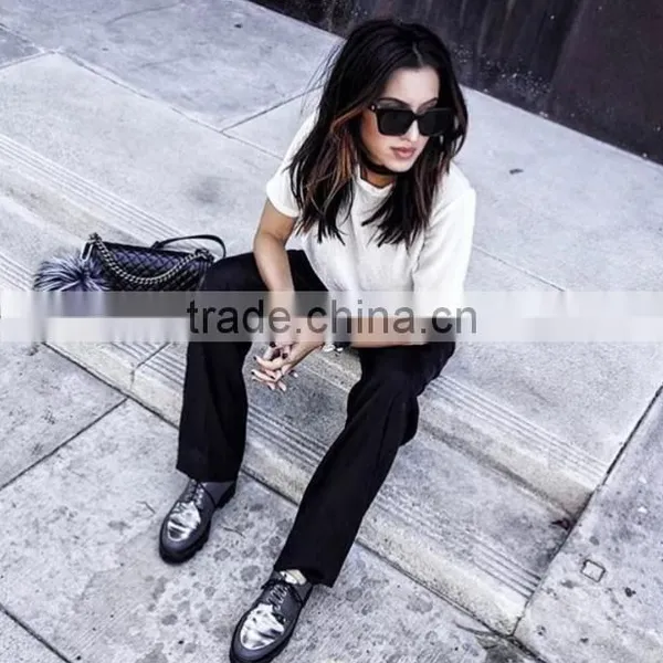 Round Neck Cotton Wholesale Blank t Shirts,short Sleeve Women Letters Printed T-shirt photo-3
