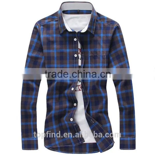 Cotton Microfiber Casual Check Korean Men Style Shirt photo-2