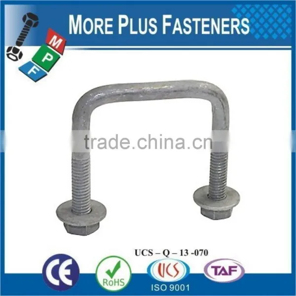 Made In Taiwan Gibraltar Black Phosphate Zinc Plated Square Bend U Bolt photo-3