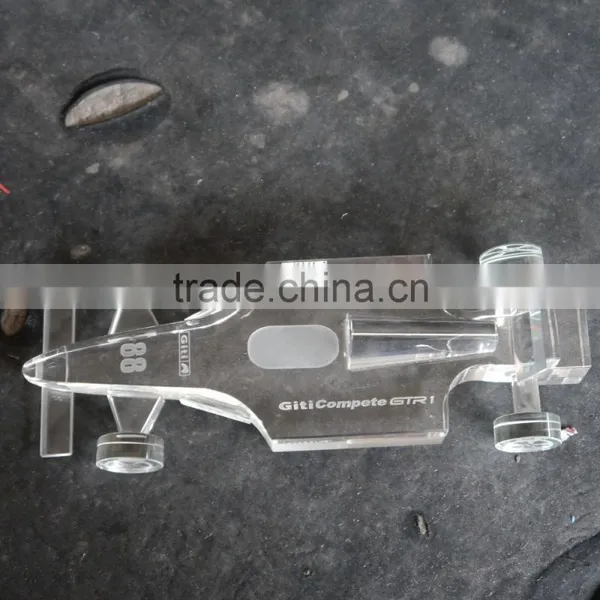 Noble Customized Made Crystal Glass Car Model For Souvenir Gift photo-3