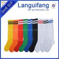Customized Logo Knee High Soccer Sock Sport Football Socks photo-3