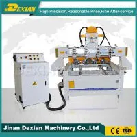DX0809 3d Wood Carving Cnc Router With Rotary , Cnc Router Engraving Machine Multi Rotary