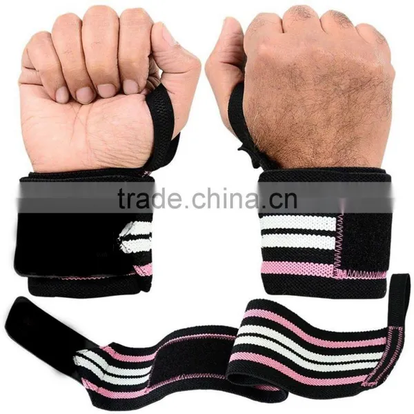 Crossfit Wrist Wraps / Custom Weight Lifting Wrist Wraps (1pair) 12''18'' in Black, GREY,White photo-4