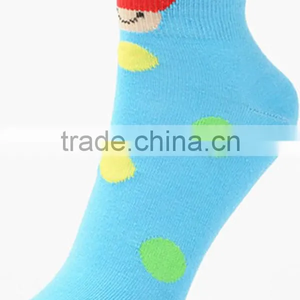 Pretty Polka Dot Smile Style Women Cotton Socks photo-2
