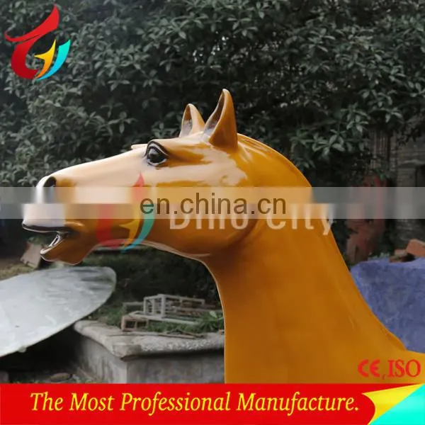 Attractive Lifelike Fiberglass Life Size Horse Sculptures photo-5