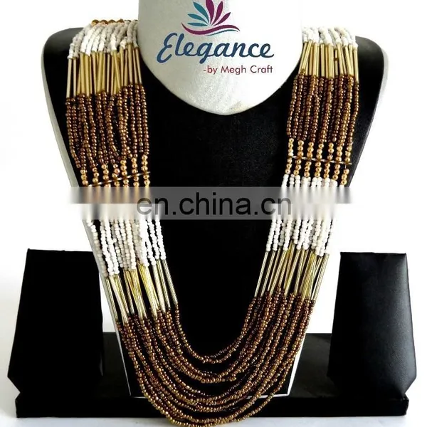 Wholesale India Handmade Jewelry-modern Tribal Beaded Necklace Jewelry-beaded Jewelry-party Wear Jewellery-beach Wear Jewelry photo-2