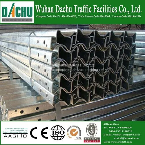 Galvanized Steel W-beam Crash Barrier Post photo-3