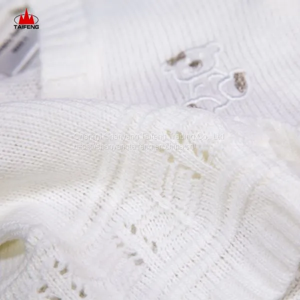 Single Breasted Sweater Winter Cotton Knitting Children Baby Girl Kids Computer Unisex OEM Customized photo-3