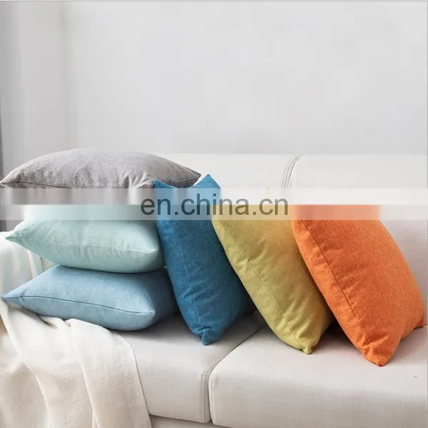 RTS Modern Custom Pattern MaTerial Logo Size High Quality Handmade Thicken Soft Linen Fancy Fluffy Pillow Cover For Home Decor photo-2