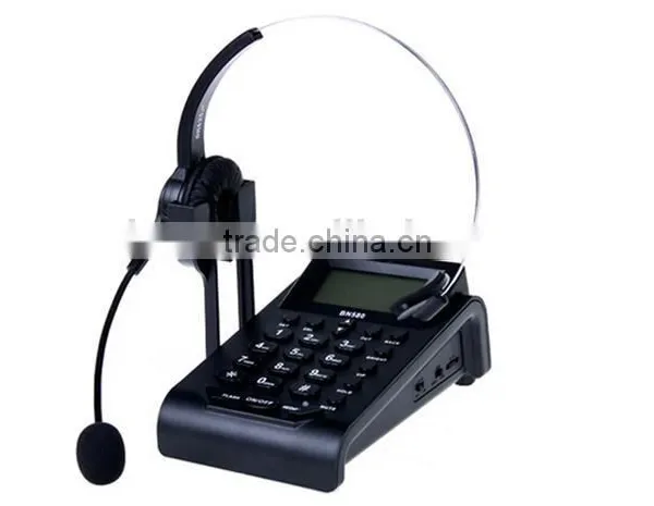 Dial Pad Call Center Headset Telephone With Noise Cancelling Headset Quality Choice photo-3
