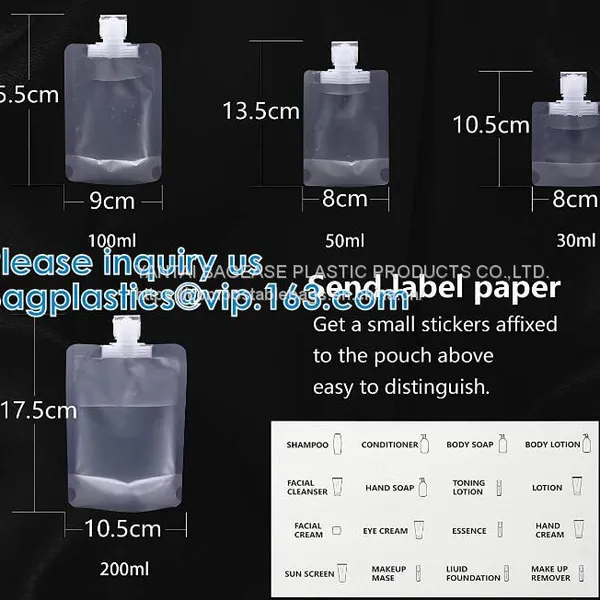 Liquid Sub Bagging, Sanitizer Lotion, Fluid Bottles, Travel Bag, TSA Approved Container Bag, Squeeze Pouch photo-3