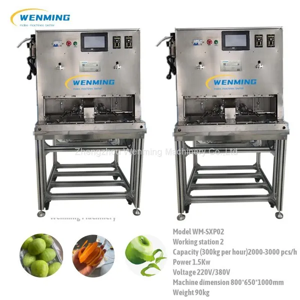 Automatic Apple Peeling Machine Pear Kiwi Fruit Orange Peeling Machine Fruit Peeler Commercial photo-2
