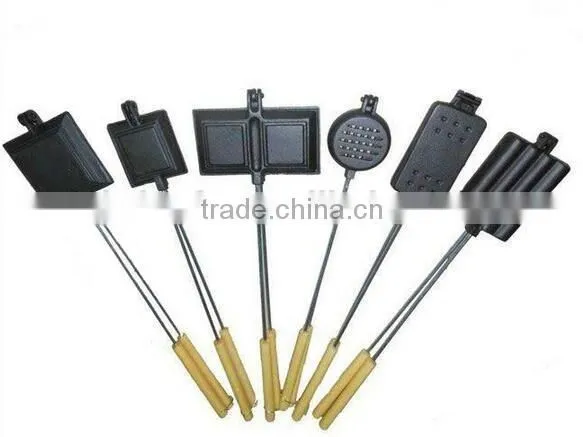 TRIONFO Storing Cast Iron Double Side Cooker/cake Cooker/camp Cooker