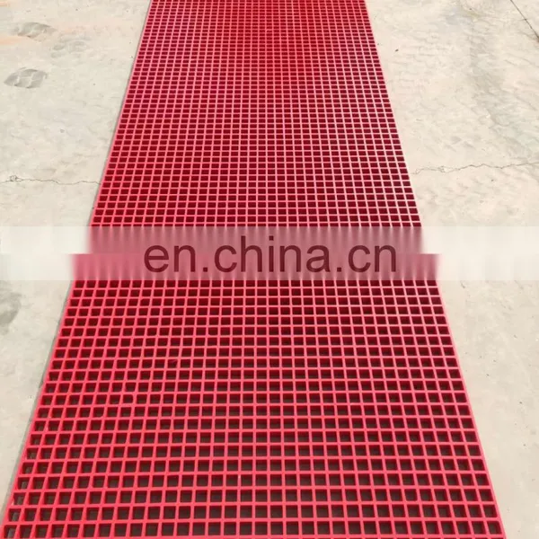 High Strength Durable GRP/FRP Molded Mesh Walkway Floor Grating Plastic Fiberglass Anti-slip Grate photo-4