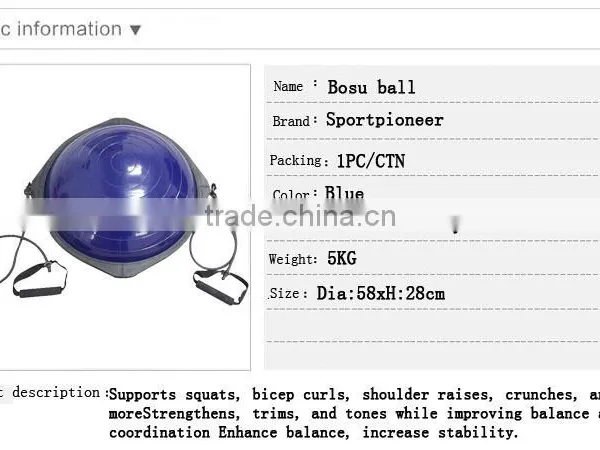 Balance Step, Balance Trainer, Balance Dome Ball With Resistance Tubes photo-4