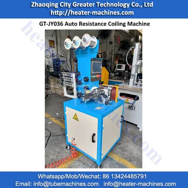 GT-JY036 Auto Resistance Winding Machine Single Wheel 1-3wires Heater Winding Machinery photo-3