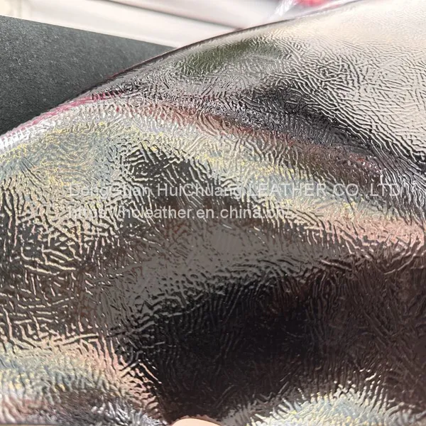 Ecological Dermis、 Recycled Leather Hami Melon Pattern photo-4