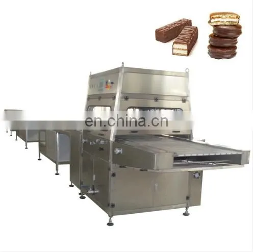 Factory Genyond Automatic Chocolate Melting Covering Coater Coating Equipment Enrober Enrobing Machine With Cooling Tunnel photo-2