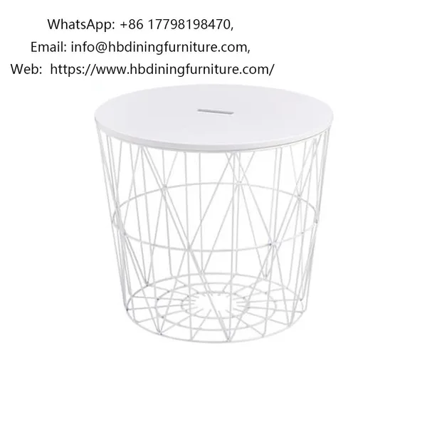 MDF Top Metal Iron Legs Base Coffee Table