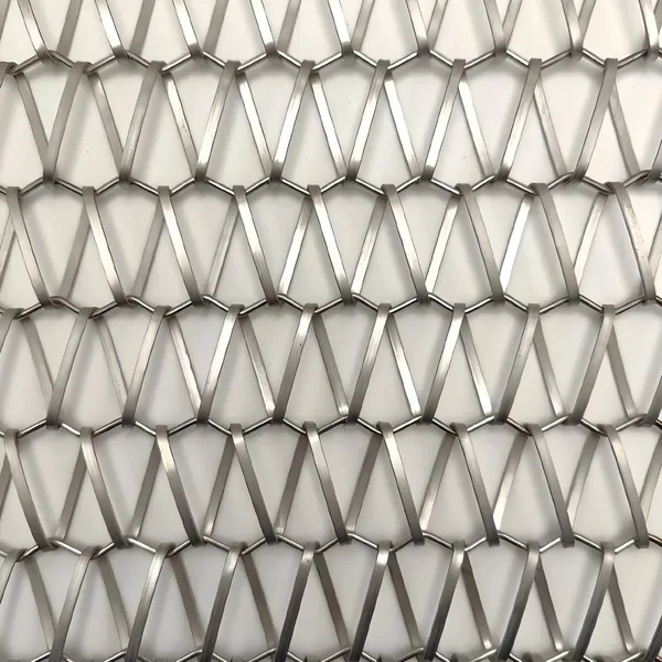 Decorative Stainless Steel Metal Coil Drapery Metal Wire Mesh Chain Spiral Curtain Mesh for Partition photo-2