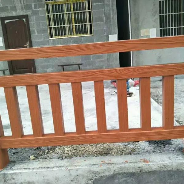 Cement Imitation Wood Railings for Scenic Spots, Imitation Bark Railing Plastic Molds, Customized Installation photo-2