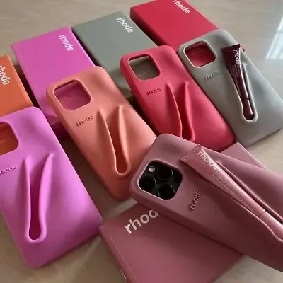 Wholesale Fashion Lip Gloss Makeup Silicone Phone Case for iPhone 13-17 Soft Shockproof Protective Cover