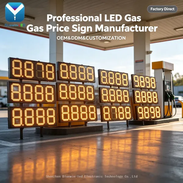 【Painel de Exibição LED Colorido Total com Preço de Gasolina, Diesel e Petróleo em Promoção para Posto de Gasolina】

