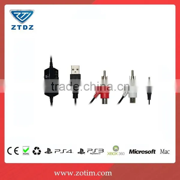 High Quality Fatory Price Video Game Accessory 4in 1wired Headset With MIC for PS4/XBOX360/PS3/PC photo-5