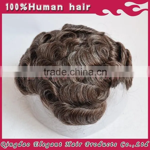 100% Virgin Remy Top Quality Human Hair Toupee for Men Wholesale photo-3