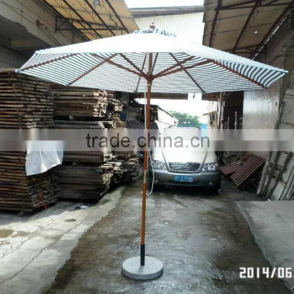 Outdoor Sun Parasol Wooden Patio Umbrella photo-2