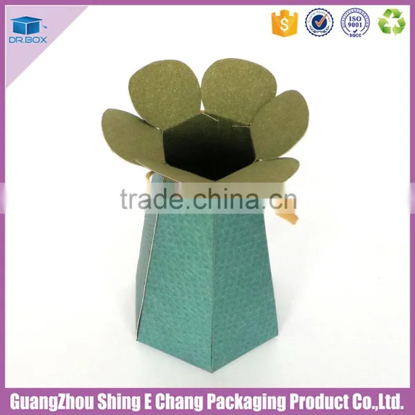 2016 Lovely Flower Design Luxury Custom Rigid Paper Printing Househole Flower Storage Vase/flower Packaging photo-3