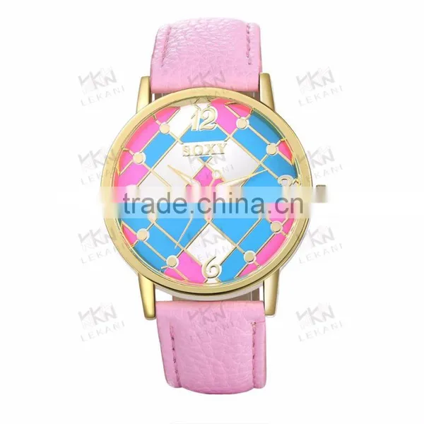 Hot Sale Leather Strap New Design Fashion Girls Watch photo-5