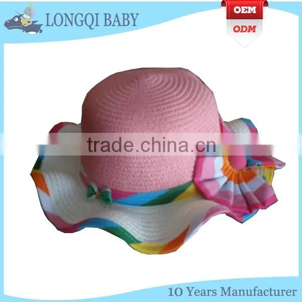 CM-TN-002 Fashion Design Lovely Cheap Kids Straw Hat photo-2
