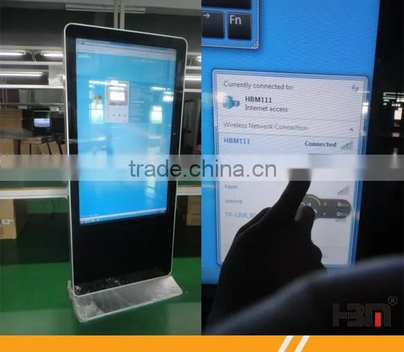 55 Inch Floor Standing Kiosk Windows System Samsung Touch Screen