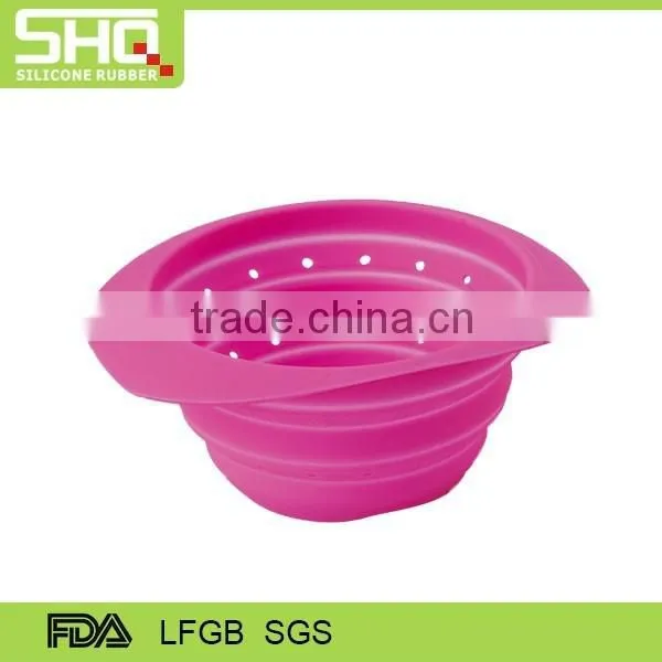 100% Food Grade Flexible Silicone Leakage Basket photo-3