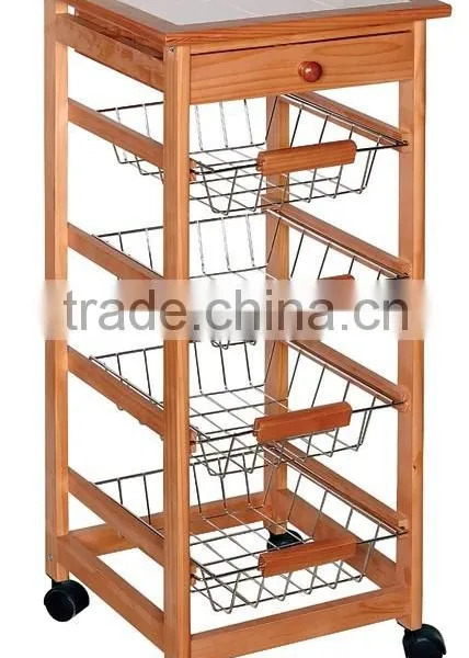 commerial wooden kitchen cart