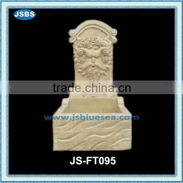 Indoor Stone Carved Lion Head Wall Fountain photo-6