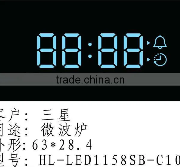 Customized Led Display Digit Display for Family Appliance Ice Blue Color photo-4