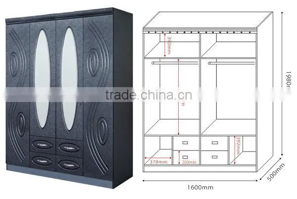 Large Capacity Practical Cloth Metal Wardrobe Closet photo-2
