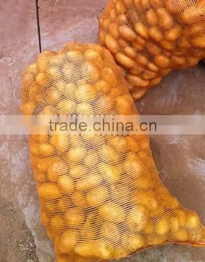 50g Onion Vegetable Fruit Leno Mesh Bag , PP Mesh Bag for Potato photo-2
