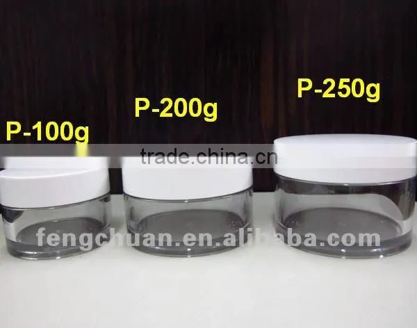 PETG Plastic Cream Jar 100g 150g 200g 250g
